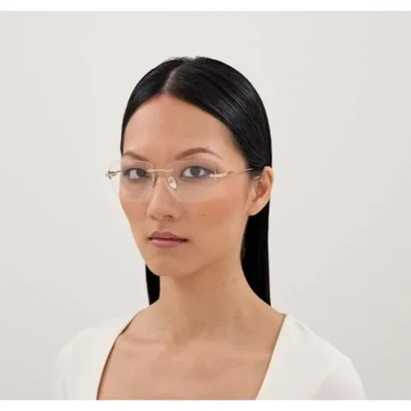 NEW GUCCI EYEGLASSES SILVER WOMEN EYEWEAR GUCCI GG1938O 002 - Picture 3 of 10